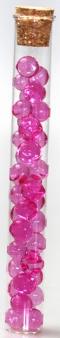 tube billes hydrogel cristal d'eau fushia