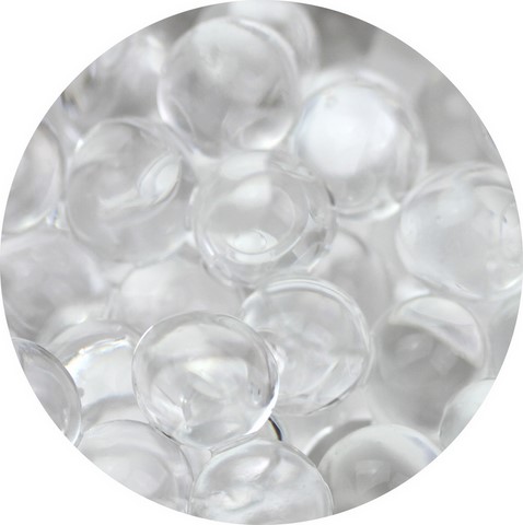 billes hydrogel transparentes hydratées